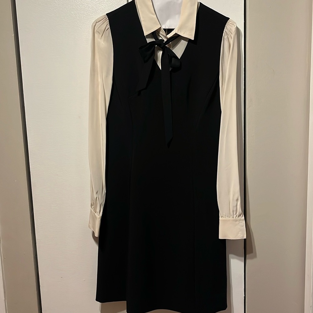 Kate spade long sleeve dress, collar and bow